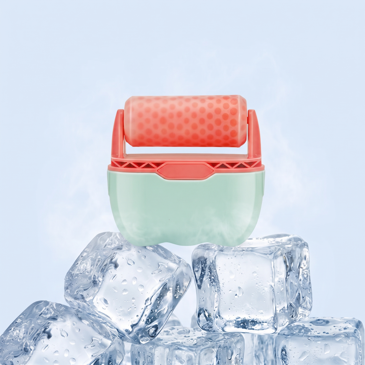Himra dual-head ice roller on ice cubes