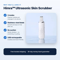 Himra Ultrasonic Skin Scrubber key features