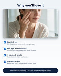 Why you’ll love it – hands-free, red light and micro-pulse, 4 modes, cordless