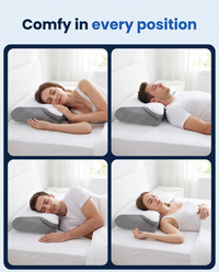 People sleeping on their side and back on the Himra contour pillow