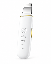 Ultrasonic skin spatula with mode names printed on the body